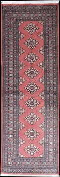 Bochara - Teppich aus Pakistan,  Schurwolle, Größe: 79x251cm Sonderpreis: € 234,-