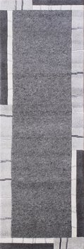 Linie-Natur-fein - Teppich aus Indien,  Schafwolle/Viskose, Größe: 81x244cm Sonderpreis: € 414,-