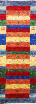 Gabbeh-Loom - Teppich aus Indien,  Schurwolle, Größe: 81x245cm Sonderpreis: € 416,-