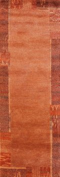 Tibet-Color - Teppich aus Indien,  Schafwolle/Viskose, Größe: 83x244cm Sonderpreis: € 425,-