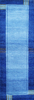 Gabbeh-Jumbo - Teppich aus Indien,  Schurwolle, Größe: 83x241cm Sonderpreis: € 210,-