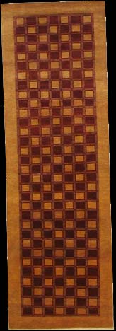 Gabbeh-Loribaff - Teppich aus Indien,  Neuseelandwolle, Größe: 81x247cm Sonderpreis: € 613,-