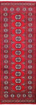 Bochara - Teppich aus Pakistan,  Schurwolle, Größe: 80x214cm Sonderpreis: € 359,-