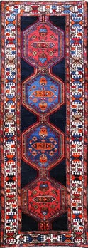 Hamadan - Teppich aus Orient,  Schurwolle, Größe: 102x302cm Sonderpreis: € 646,-