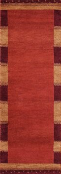 Gabbeh-Jumbo - Teppich aus Indien,  Schurwolle, Größe: 84x238cm Sonderpreis: € 262,-