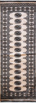 Bochara - Teppich aus Pakistan,  Schurwolle, Größe: 80x217cm Sonderpreis: € 364,-