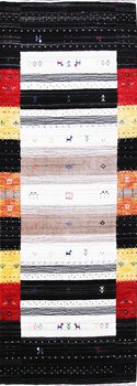 Gabbeh-Loom - Teppich aus Indien,  Schurwolle, Größe: 76x206cm Sonderpreis: € 328,-