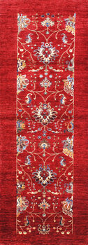 Gabbeh-Loribaff - Teppich aus Afghanistan ,  Ghazniwolle, Größe: 88x256cm Sonderpreis: € 1.121,-