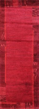 Tibet-Color - Teppich aus Indien,  Schafwolle/Viskose, Größe: 86x240cm Sonderpreis: € 433,-