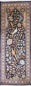Kashmir-Seide - Teppich aus Kashmir,  Natur-Seide, Größe: 45x123cm Sonderpreis: € 406,-