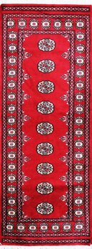 Bochara - Teppich aus Pakistan,  Schurwolle, Größe: 79x208cm Sonderpreis: € 388,-