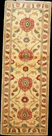 Ziegler-Chobi - Teppich aus Afghanistan ,  Ghazniwolle, Größe: 81x229cm Sonderpreis: € 646,-