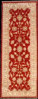 Ziegler-Chobi - Teppich aus Afghanistan ,  Ghazniwolle, Größe: 79x203cm Sonderpreis: € 307,-