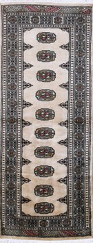 Bochara - Teppich aus Pakistan,  Schurwolle, Größe: 80x204cm Sonderpreis: € 342,-