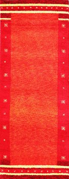 Gabbeh-Jumbo - Teppich aus Indien,  Schurwolle, Größe: 77x199cm Sonderpreis: € 161,-