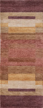 Gabbeh-Jumbo - Teppich aus Indien,  Schurwolle, Größe: 81x202cm Sonderpreis: € 215,-