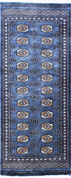 Bochara - Teppich aus Pakistan,  Schurwolle, Größe: 80x194cm Sonderpreis: € 366,-