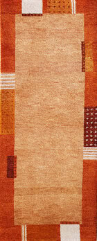 Gabbeh-Jumbo - Teppich aus Indien,  Schurwolle, Größe: 78x196cm Sonderpreis: € 161,-