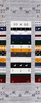 Gabbeh-Loom - Teppich aus Indien,  Schurwolle, Größe: 78x201cm Sonderpreis: € 329,-