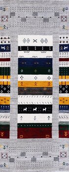 Gabbeh-Loom - Teppich aus Indien,  Schurwolle, Größe: 81x200cm Sonderpreis: € 340,-