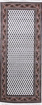 Mir - Teppich aus Indien,  Schurwolle, Größe: 84x199cm Sonderpreis: € 526,-