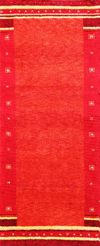 Gabbeh-Jumbo - Teppich aus Indien,  Schurwolle, Größe: 78x198cm Sonderpreis: € 162,-