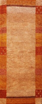 Gabbeh-Jumbo - Teppich aus Indien,  Schurwolle, Größe: 82x199cm Sonderpreis: € 172,-