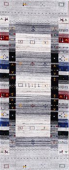 Gabbeh-Loom - Teppich aus Indien,  Schurwolle, Größe: 82x198cm Sonderpreis: € 340,-