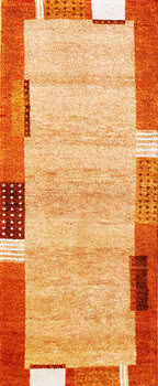 Gabbeh-Jumbo - Teppich aus Indien,  Schurwolle, Größe: 79x193cm Sonderpreis: € 160,-