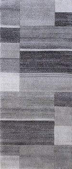 Linie-Natur-fein - Teppich aus Indien,  Schafwolle/Viskose, Größe: 83x196cm Sonderpreis: € 341,-