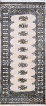 Bochara - Teppich aus Pakistan,  Schurwolle, Größe: 81x197cm Sonderpreis: € 377,-