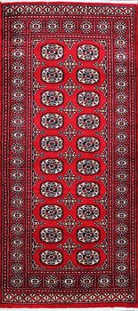 Bochara - Teppich aus Pakistan,  Schurwolle, Größe: 94x204cm Sonderpreis: € 402,-