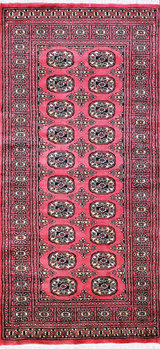Bochara - Teppich aus Pakistan,  Schurwolle, Größe: 95x200cm Sonderpreis: € 398,-