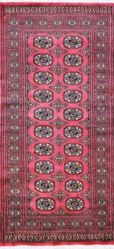 Bochara - Teppich aus Pakistan,  Schurwolle, Größe: 95x200cm Sonderpreis: € 398,-