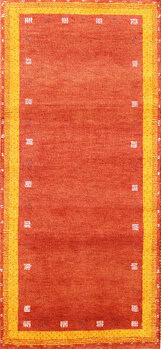 Gabbeh-Jumbo - Teppich aus Indien,  Schurwolle, Größe: 96x202cm Sonderpreis: € 204,-