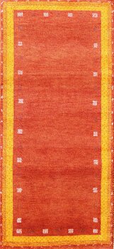 Gabbeh-Jumbo - Teppich aus Indien,  Schurwolle, Größe: 96x202cm Sonderpreis: € 204,-