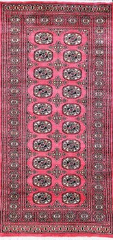 Bochara - Teppich aus Pakistan,  Schurwolle, Größe: 95x202cm Sonderpreis: € 402,-
