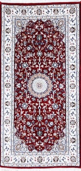 Nain - Teppich aus Indien,  Schafwolle/Seide, Größe: 73x144cm Sonderpreis: € 413,-
