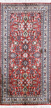 Kashmir-Seide - Teppich aus Kashmir,  Natur-Seide, Größe: 62x125cm Sonderpreis: € 568,-