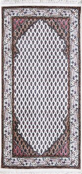 Mir - Teppich aus Indien,  Schurwolle, Größe: 75x143cm Sonderpreis: € 337,-