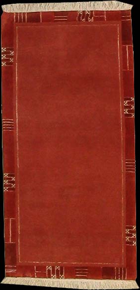 Tibet-Color - Teppich aus Nepal,  Schurwolle, Größe: 71x141cm Sonderpreis: € 87,-