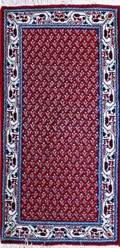 Mir - Teppich aus Indien,  Schurwolle, Größe: 66x131cm Sonderpreis: € 91,-