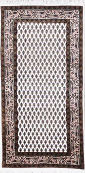 Mir - Teppich aus Indien,  Schurwolle, Größe: 74x142cm Sonderpreis: € 330,-