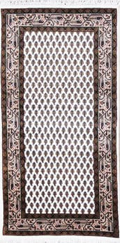 Mir - Teppich aus Indien,  Schurwolle, Größe: 73x143cm Sonderpreis: € 328,-