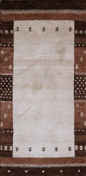 Gabbeh - Teppich aus Indien,  Schurwolle, Größe: 69x140cm Sonderpreis: € 127,-