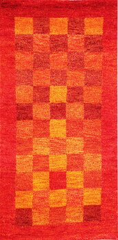 Gabbeh-Jumbo - Teppich aus Indien,  Schurwolle, Größe: 72x143cm Sonderpreis: € 108,-