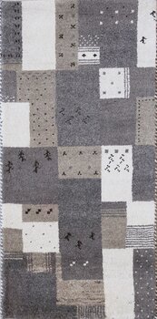 Gabbeh-Jumbo - Teppich aus Indien,  Schurwolle, Größe: 67x140cm Sonderpreis: € 123,-