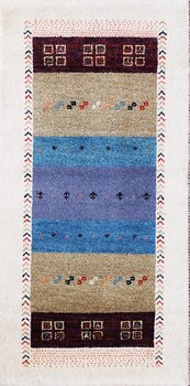 Gabbeh-Jumbo - Teppich aus Indien,  Schurwolle, Größe: 71x143cm Sonderpreis: € 107,-
