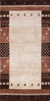 Gabbeh - Teppich aus Indien,  Schurwolle, Größe: 71x143cm Sonderpreis: € 133,-