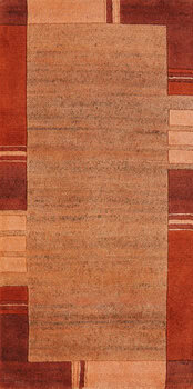 Tibet-Color - Teppich aus Indien,  Schafwolle/Viskose, Größe: 71x142cm Sonderpreis: € 211,-